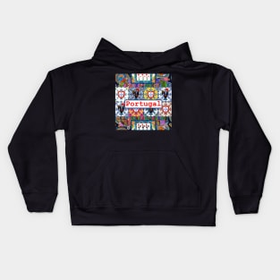 Portuguese folk art Kids Hoodie